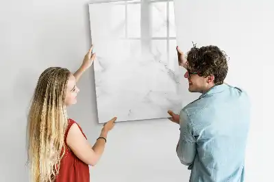 Quadro magnético de apagar a seco acabamento em mármore