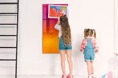 Quadro magnético de apagar a seco estampa amanhecer em gradiente