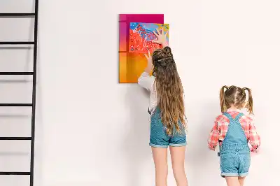 Quadro magnético de apagar a seco estampa amanhecer em gradiente