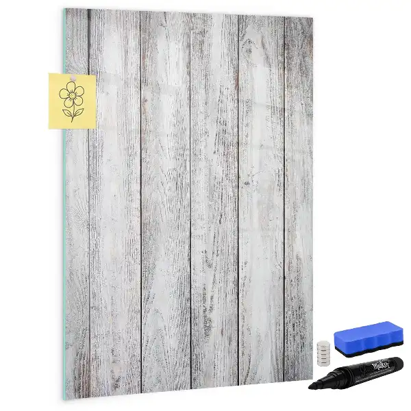 Quadro magnético de apagar a seco em madeira pintada