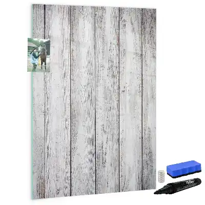 Quadro magnético de apagar a seco em madeira pintada