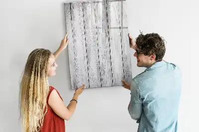 Quadro magnético de apagar a seco em madeira pintada