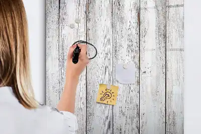 Quadro magnético de apagar a seco em madeira pintada
