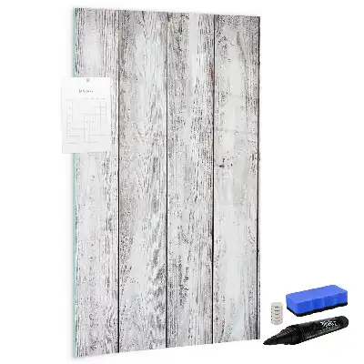 Quadro magnético de apagar a seco em madeira pintada