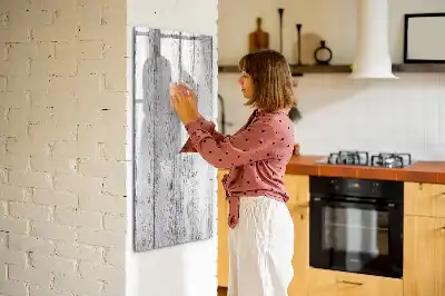 Quadro magnético de apagar a seco em madeira pintada