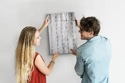Quadro magnético de apagar a seco em madeira pintada