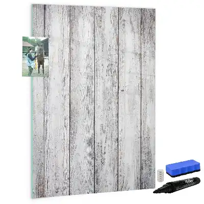 Quadro magnético de apagar a seco em madeira pintada