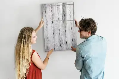 Quadro magnético de apagar a seco em madeira pintada