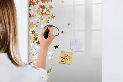 Quadro magnético de apagar a seco estampa de estrelas