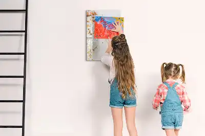 Quadro magnético de apagar a seco estampa de estrelas