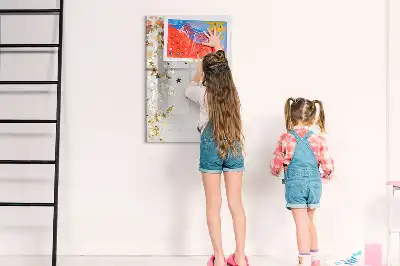 Quadro magnético de apagar a seco estampa de estrelas
