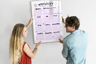 Quadro magnético de apagar a seco lugar de nascimento