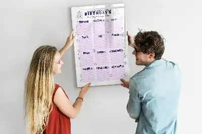 Quadro magnético de apagar a seco lugar de nascimento