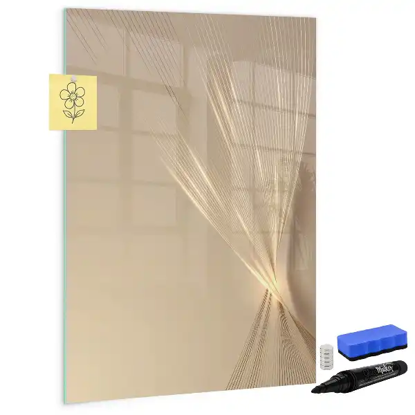 Quadro magnético de apagar a seco estampa de luz abstrata