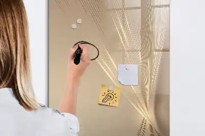 Quadro magnético de apagar a seco estampa de luz abstrata