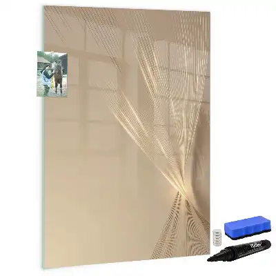 Quadro magnético de apagar a seco estampa de luz abstrata