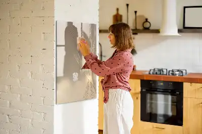 Quadro magnético de apagar a seco estampa de luz abstrata