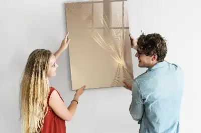 Quadro magnético de apagar a seco estampa de luz abstrata
