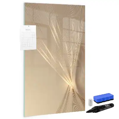 Quadro magnético de apagar a seco estampa de luz abstrata