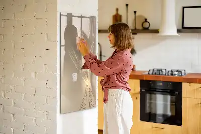 Quadro magnético de apagar a seco estampa de luz abstrata