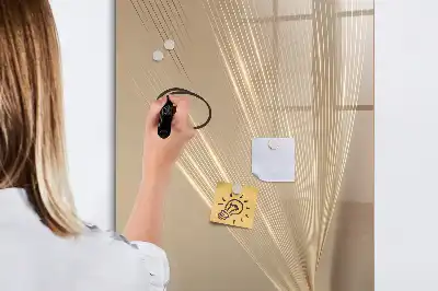 Quadro magnético de apagar a seco estampa de luz abstrata