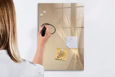 Quadro magnético de apagar a seco estampa de luz abstrata