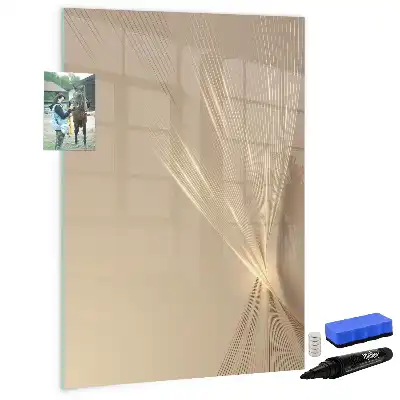 Quadro magnético de apagar a seco estampa de luz abstrata