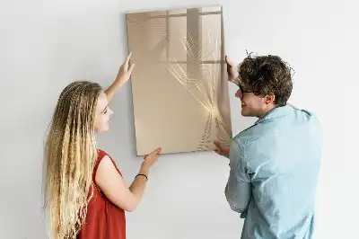 Quadro magnético de apagar a seco estampa de luz abstrata