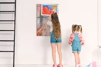 Quadro magnético de apagar a seco acabamento em mármore