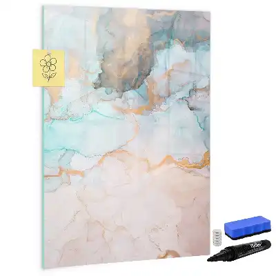 Quadro magnético de apagar a seco com estampa de tinta abstrata
