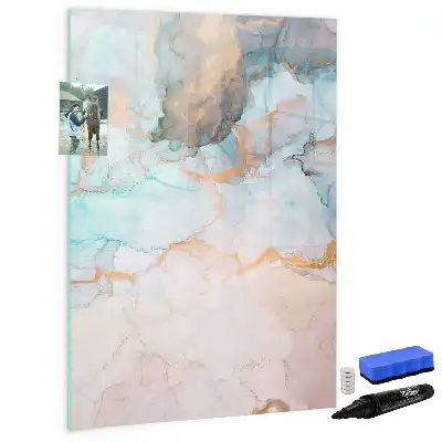 Quadro magnético de apagar a seco com estampa de tinta abstrata