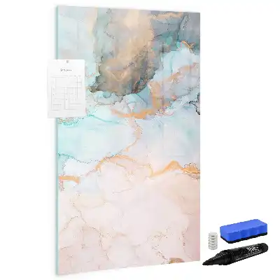 Quadro magnético de apagar a seco com estampa de tinta abstrata