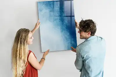 Quadro magnético de apagar a seco estampa de abstração de água