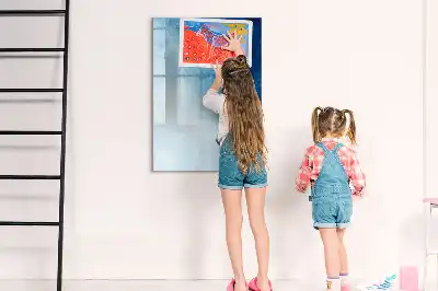 Quadro magnético de apagar a seco estampa de abstração de água