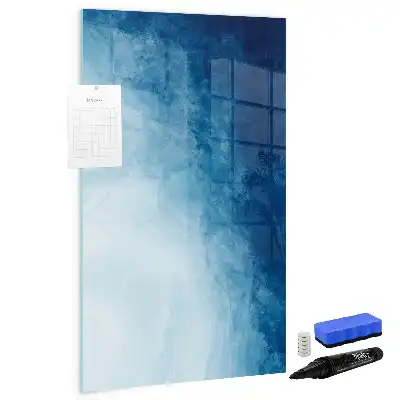 Quadro magnético de apagar a seco estampa de abstração de água
