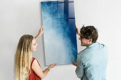 Quadro magnético de apagar a seco estampa de abstração de água