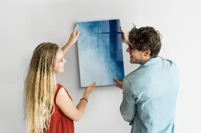 Quadro magnético de apagar a seco estampa de abstração de água
