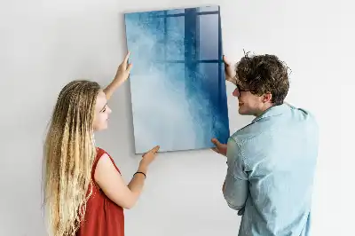 Quadro magnético de apagar a seco estampa de abstração de água