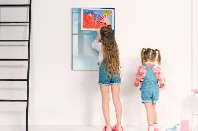 Quadro magnético de apagar a seco estampa de abstração de água