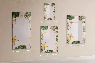 Quadro magnético de apagar a seco com moldura de verão