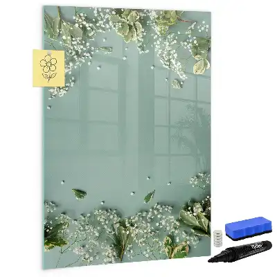 Quadro magnético de apagar a seco modelo Gipsofila