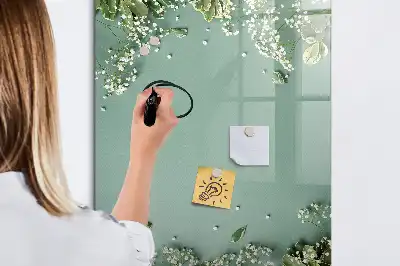 Quadro magnético de apagar a seco modelo Gipsofila