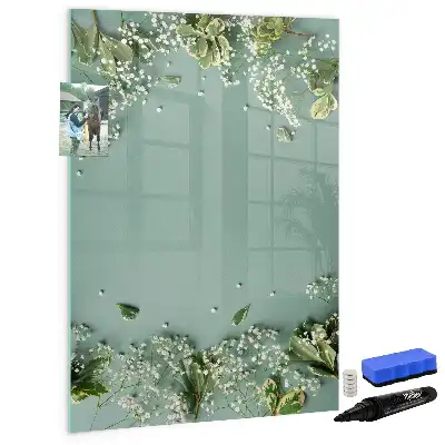 Quadro magnético de apagar a seco modelo Gipsofila