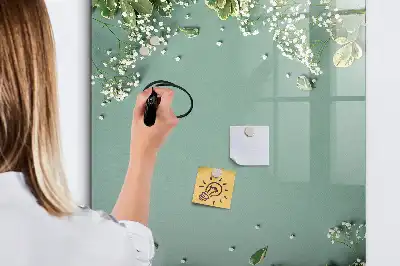 Quadro magnético de apagar a seco modelo Gipsofila
