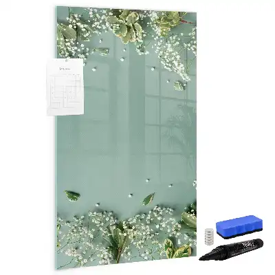 Quadro magnético de apagar a seco modelo Gipsofila