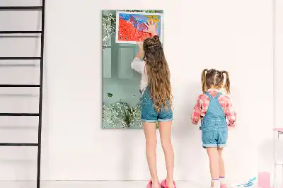 Quadro magnético de apagar a seco modelo Gipsofila