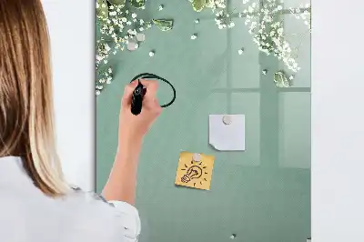 Quadro magnético de apagar a seco modelo Gipsofila