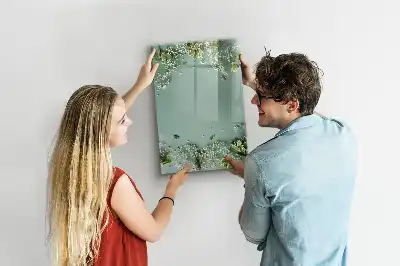 Quadro magnético de apagar a seco modelo Gipsofila