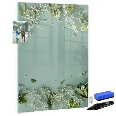 Quadro magnético de apagar a seco modelo Gipsofila