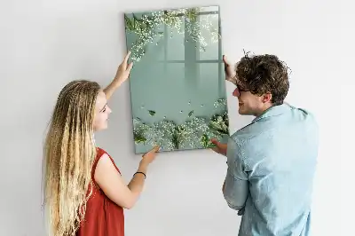 Quadro magnético de apagar a seco modelo Gipsofila